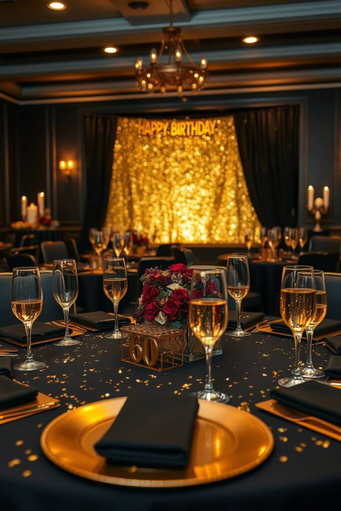 Elegant Black and Gold Bash