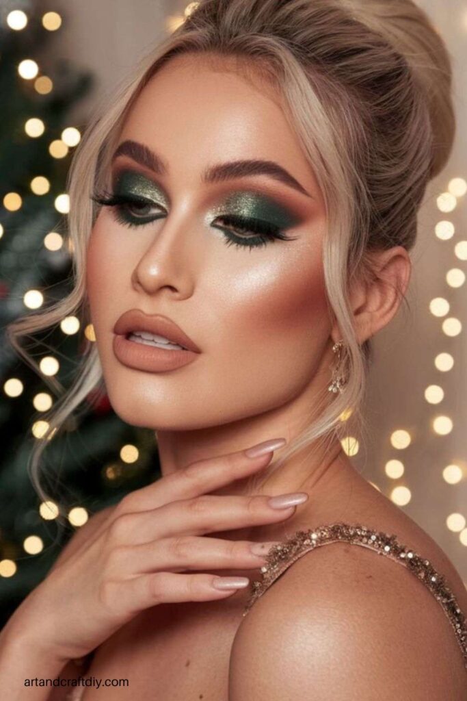 Emerald Green Smoky Eyes