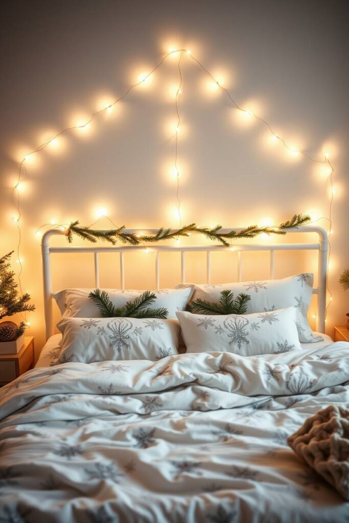 Fairy Light Headboard