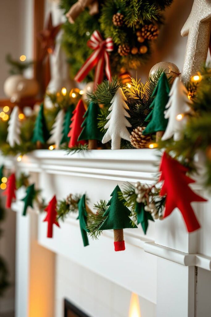 Felt Christmas Tree Garland