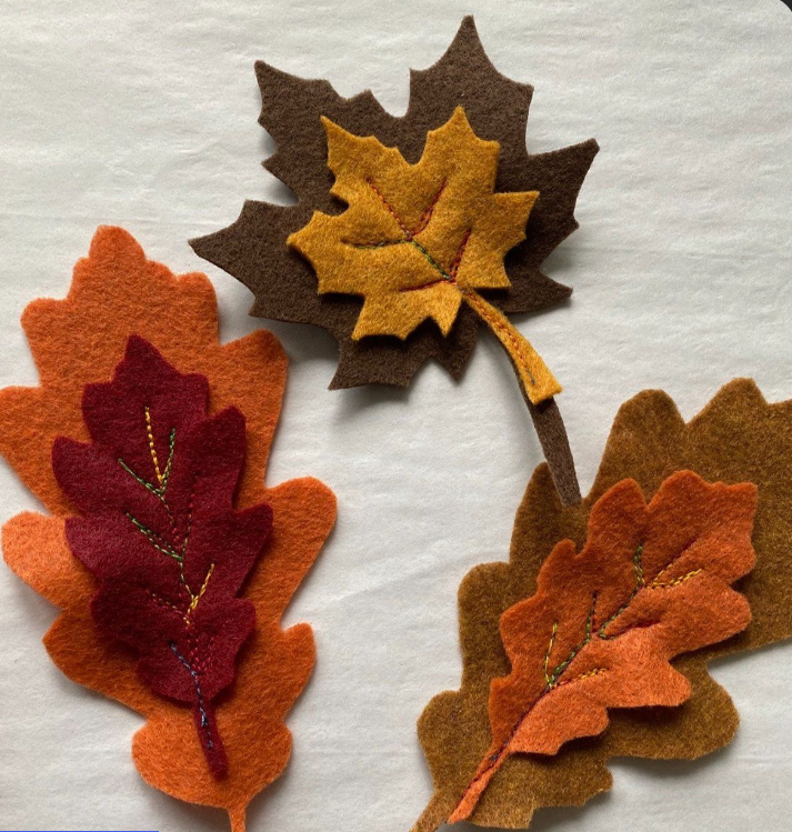 Felt Leaf Garlands