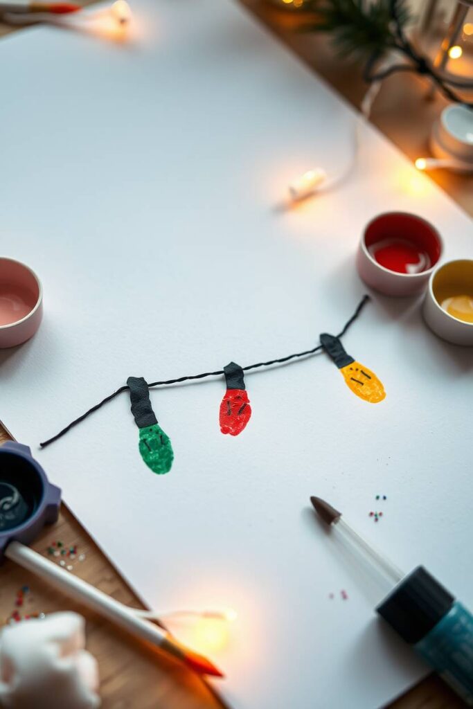 Fingerprint Christmas Lights