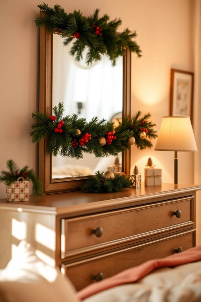 Garland-Draped Mirrors