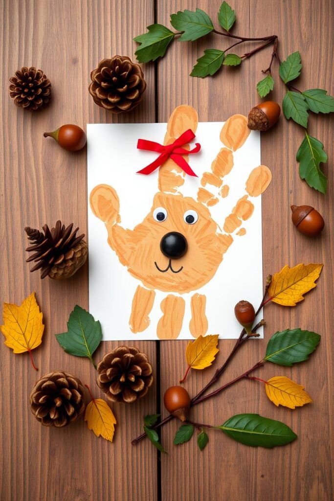 Handprint Deer Art