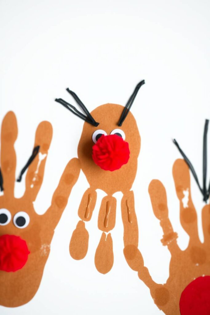 Handprint Reindeer Art