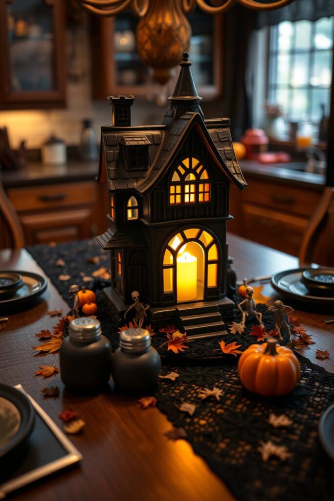 Haunted House Centerpiece