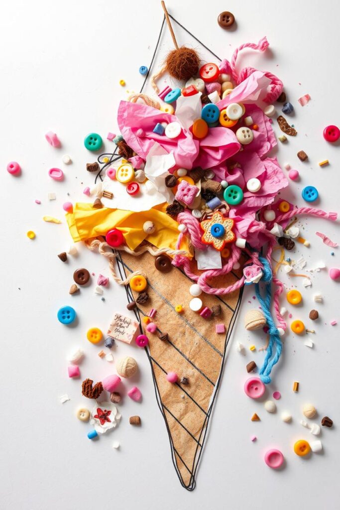 Ice Cream Cone Collage