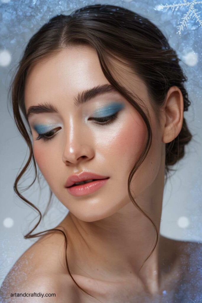 Icy Blue Eyeshadow Glam