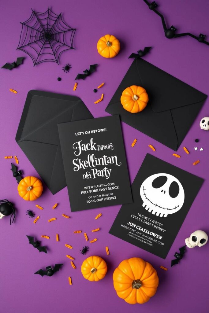 Jack Skellington Invitations