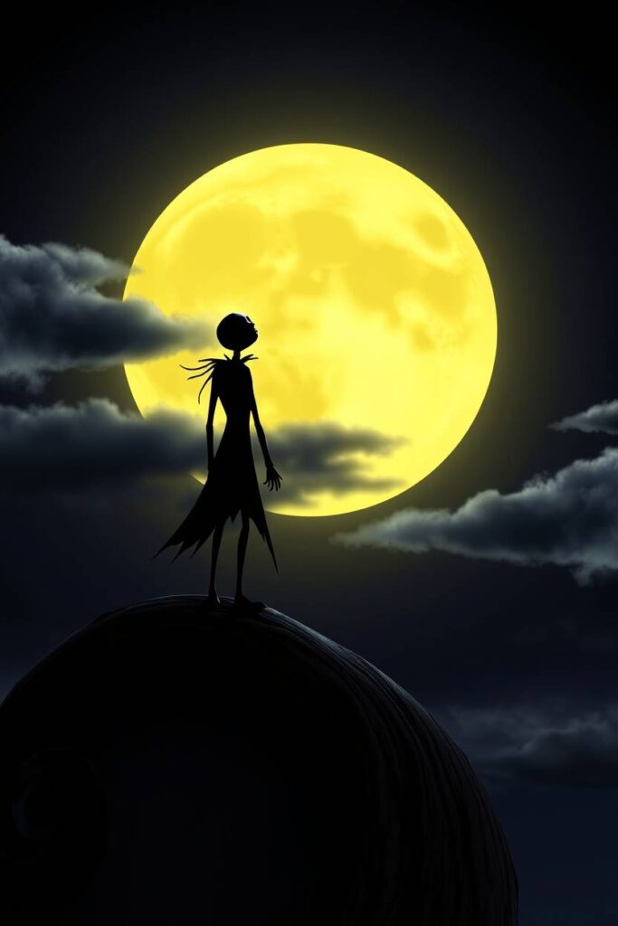 Jack Skellington Under the Moon