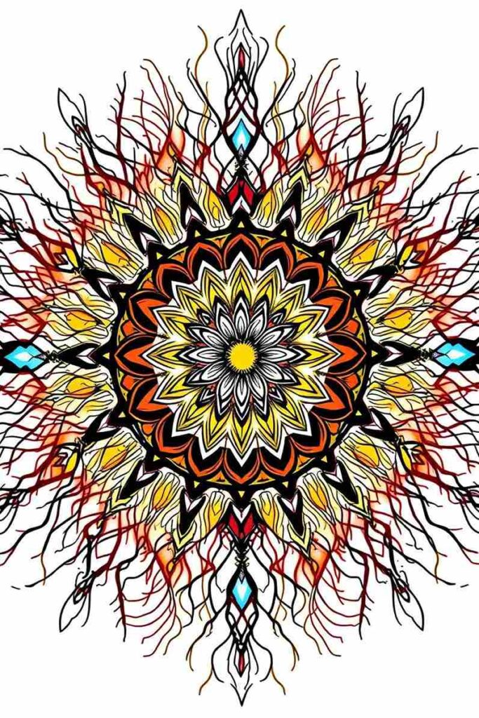 Mandala Fusion Art