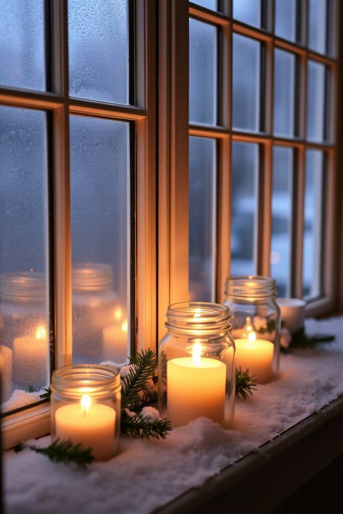 Mason Jar Candle Displays