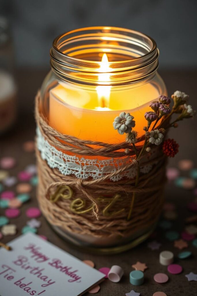 Mason Jar Candle Holder