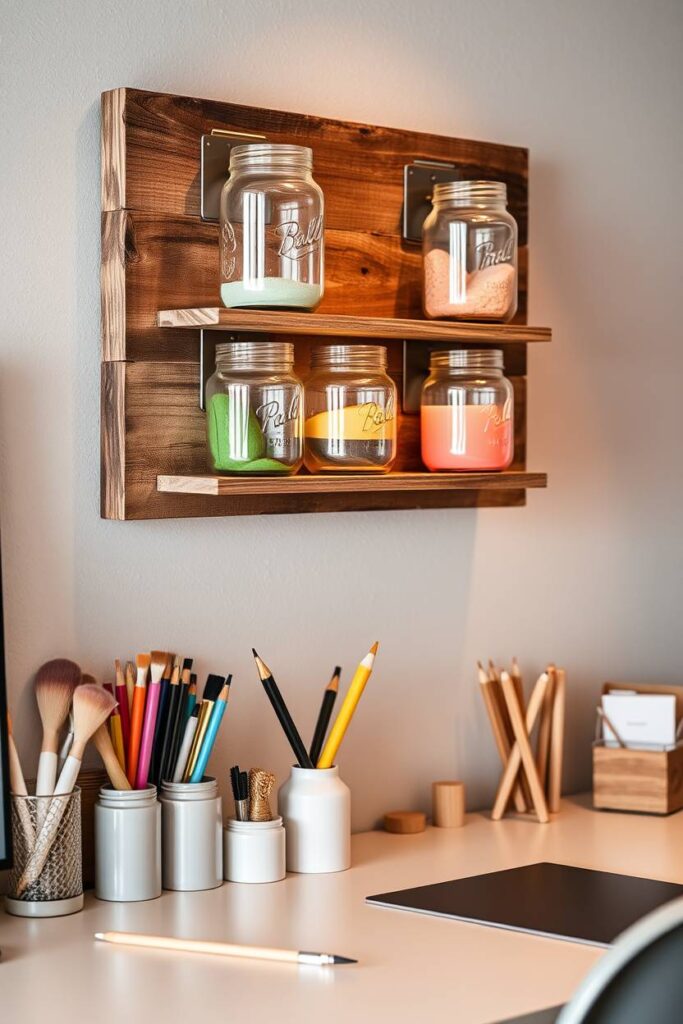 Mason Jar Organizers