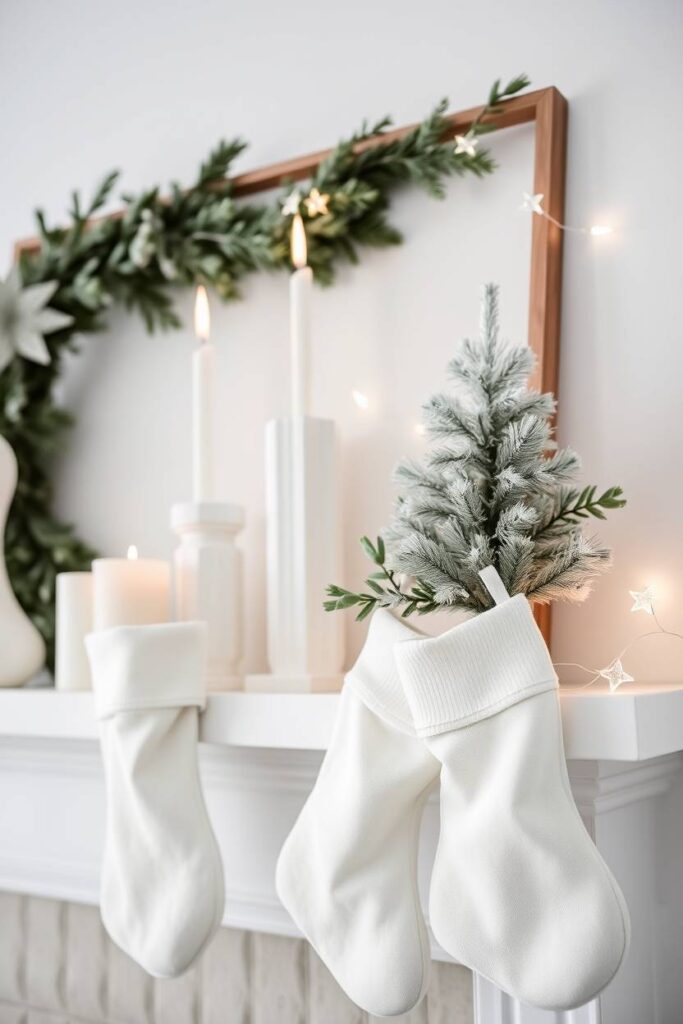 Minimalist White Mantle