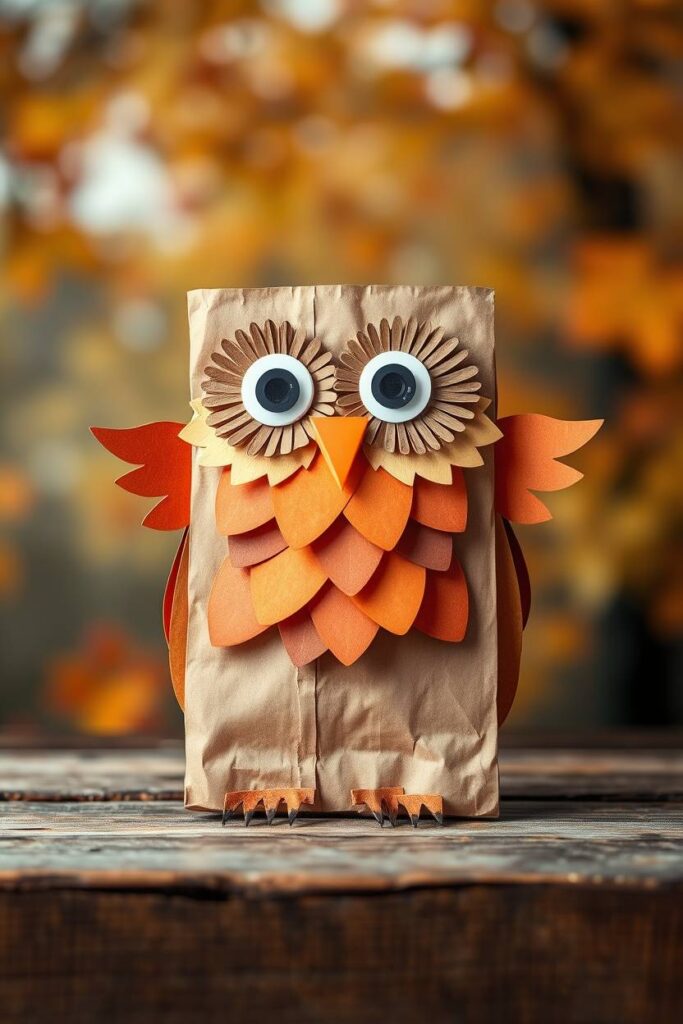 Paper Bag Owl Puppet