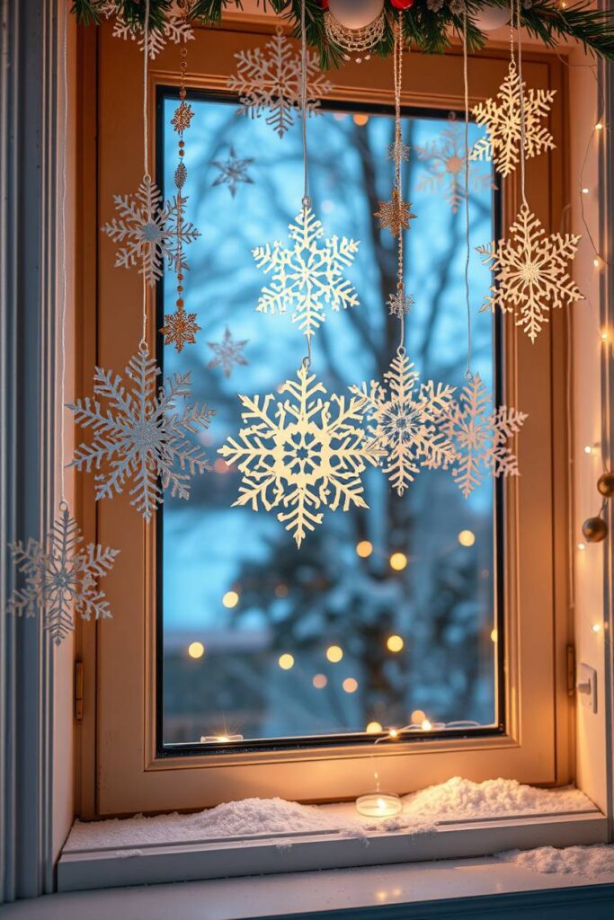 Paper Snowflake Garlands