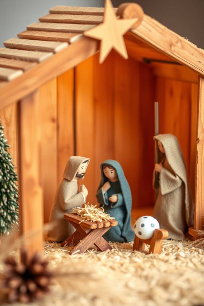 Popsicle Stick Nativity Scene