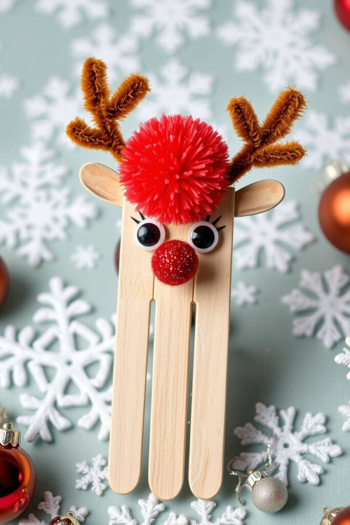Popsicle Stick Reindeer