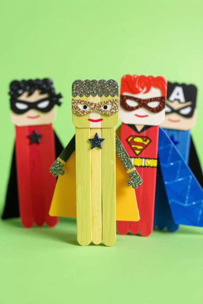 Popsicle Stick Superheroes