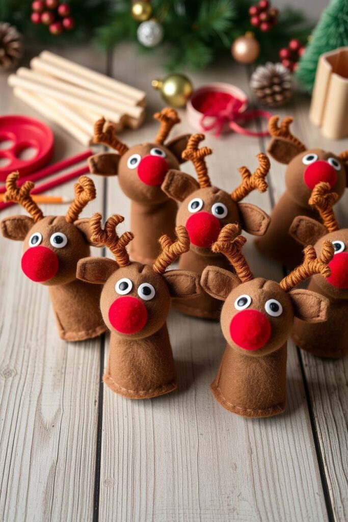 Reindeer Finger Puppets