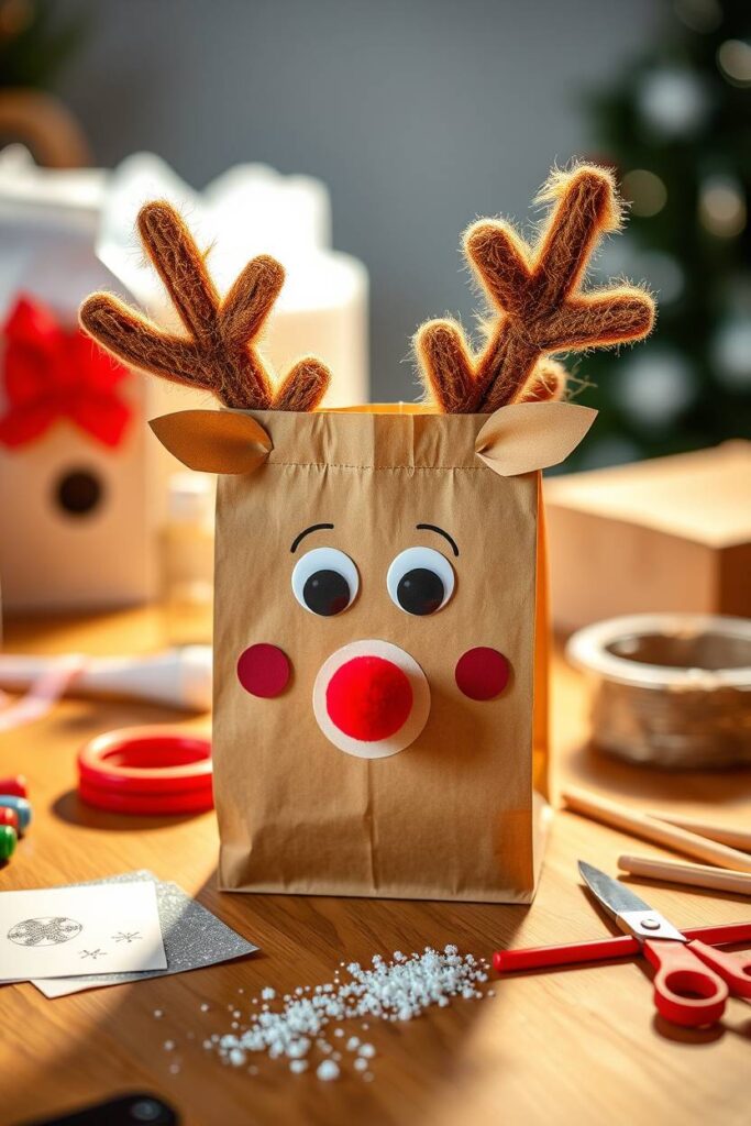 Reindeer Paper Bag Puppet