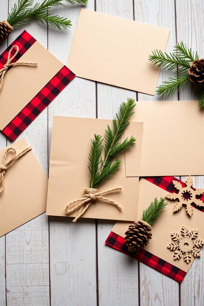 Rustic Farmhouse Christmas Invitations