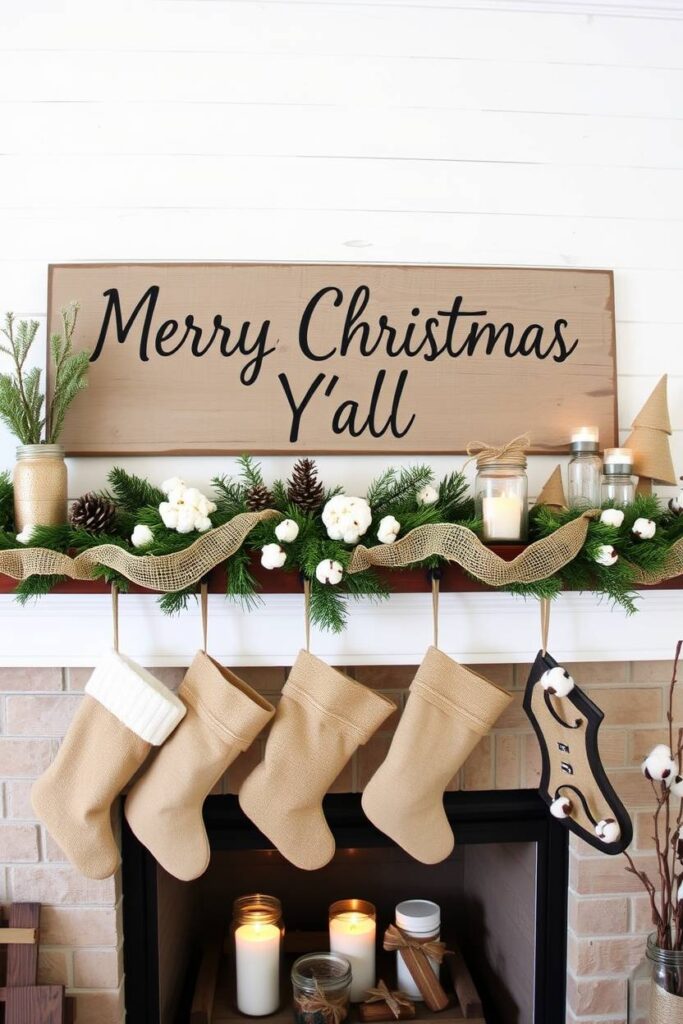 Rustic Farmhouse Mantle