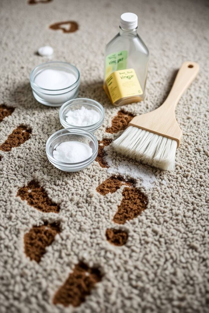 Salt and Vinegar for Mud Stains