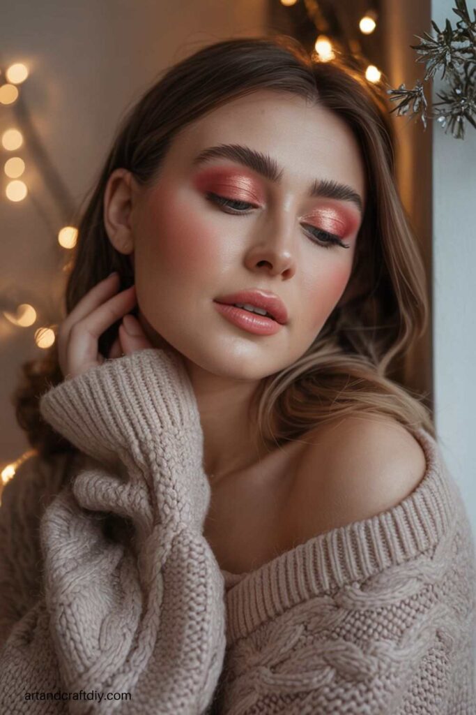Shimmering Rose Gold Look