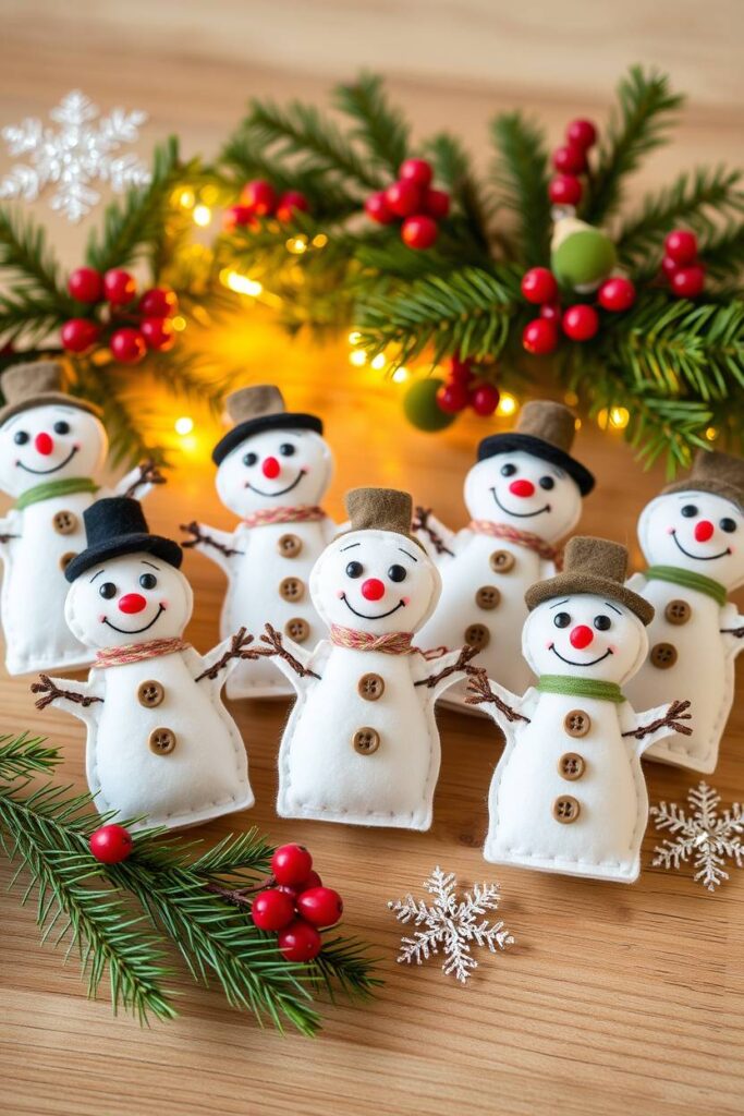 Snowman Finger Puppet