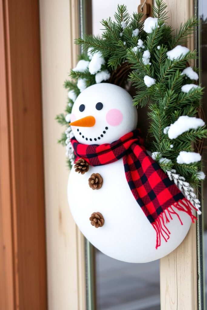 Snowman Wreath