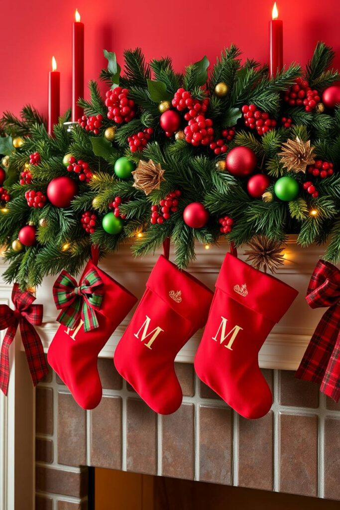 Traditional Red and Green Mantle