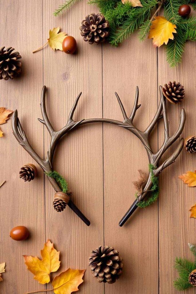 Twig Moose Antlers Headband