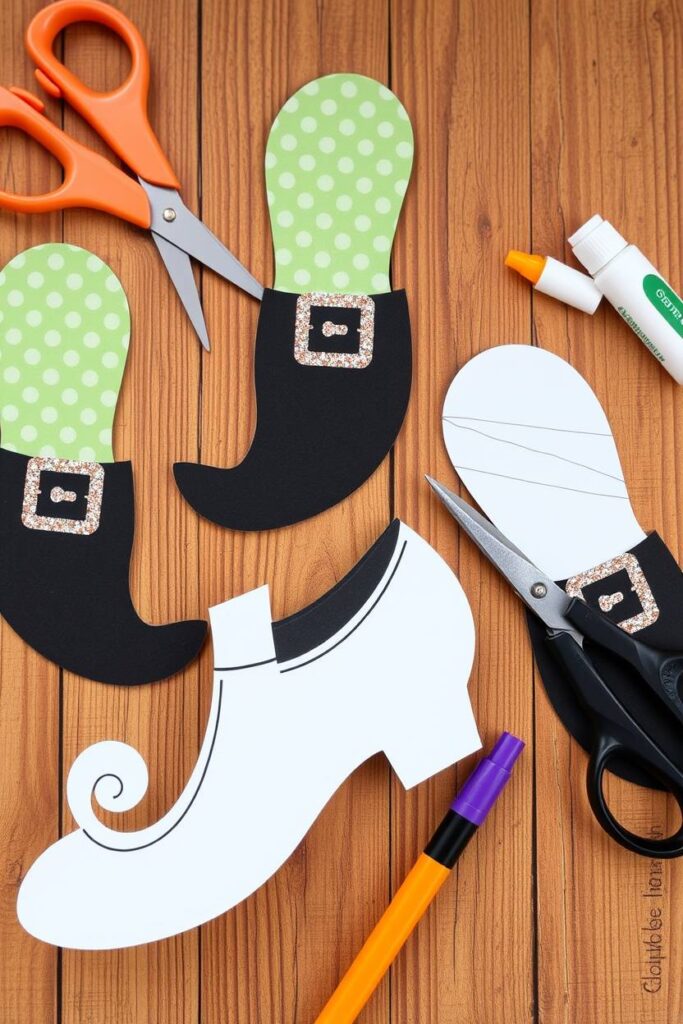 Witch Shoe Cutouts