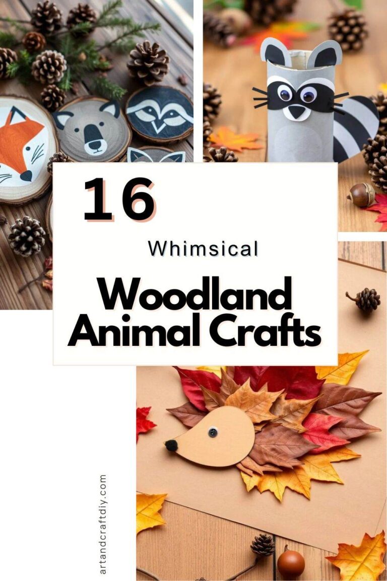 Whimsical Woodland Animal Crafts - DIY Art and Crafts Ideas