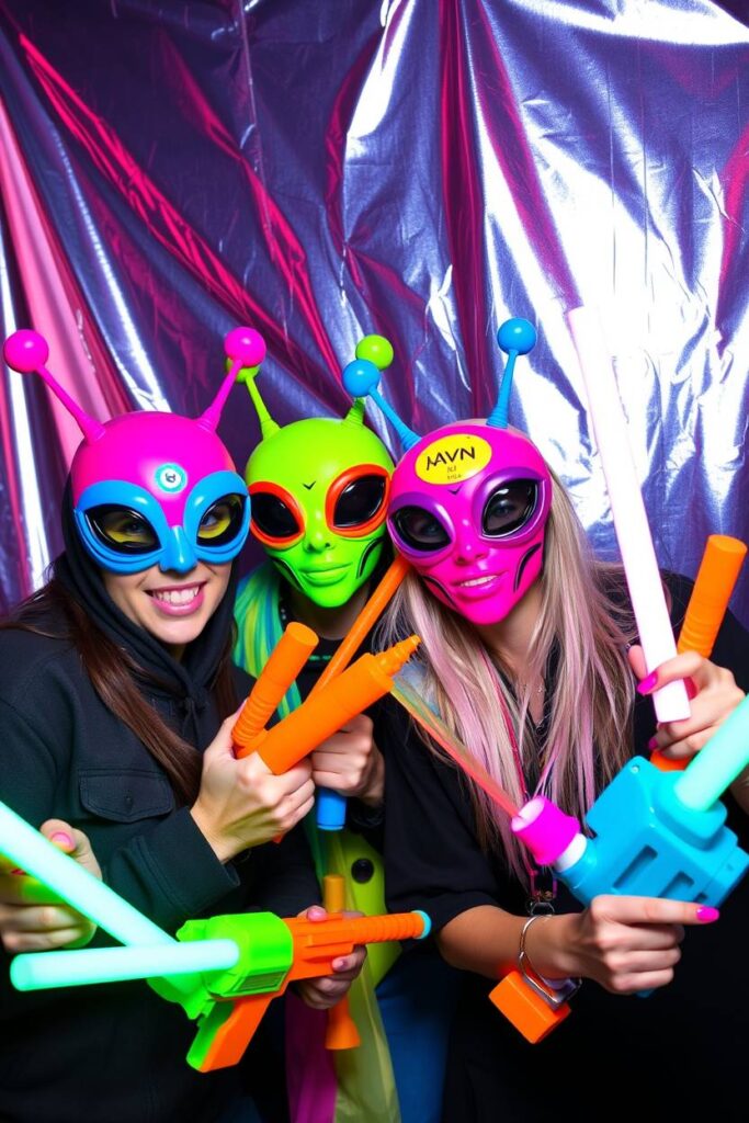 Alien Mask Photo Corner