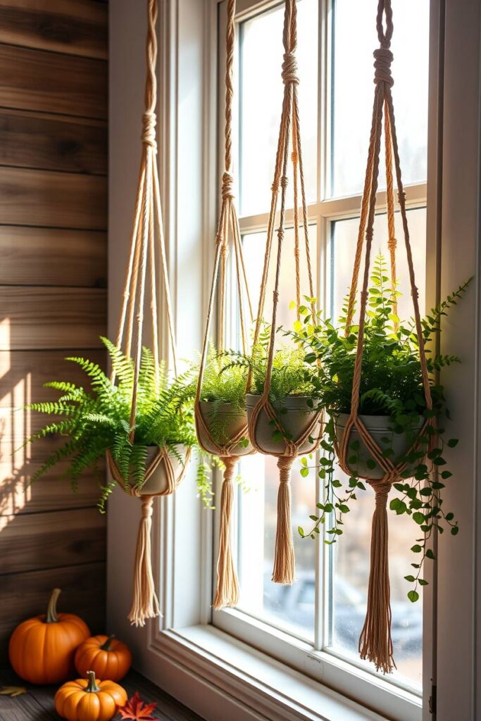 Autumn-Colored Plant Holders