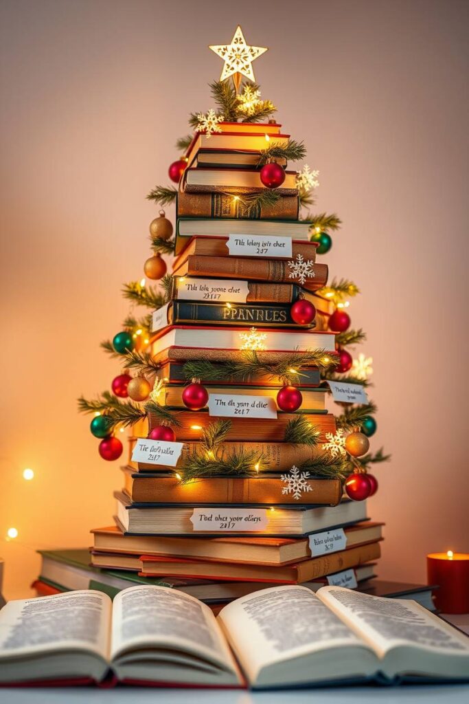 Book-Themed Christmas Tree