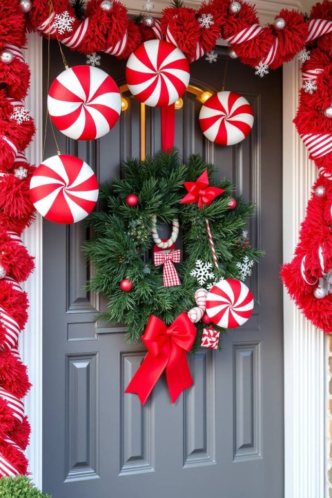 Candy Cane Striped Garlands