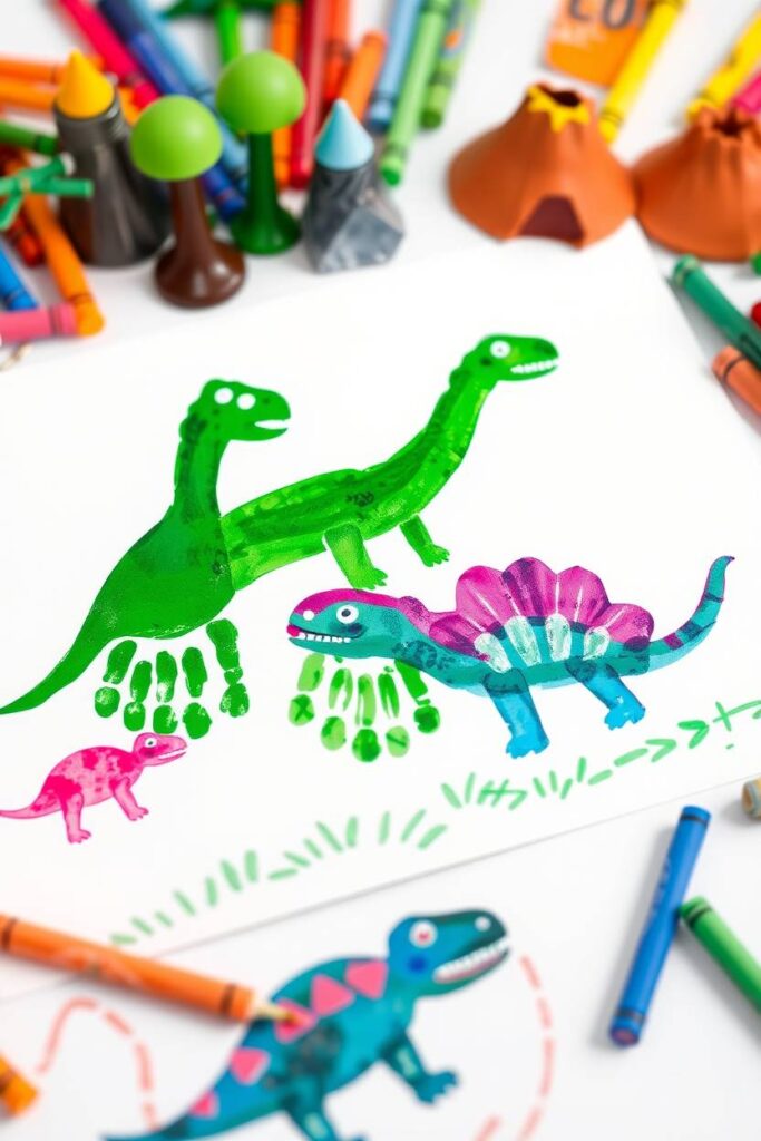 Dino Footprint Stamps