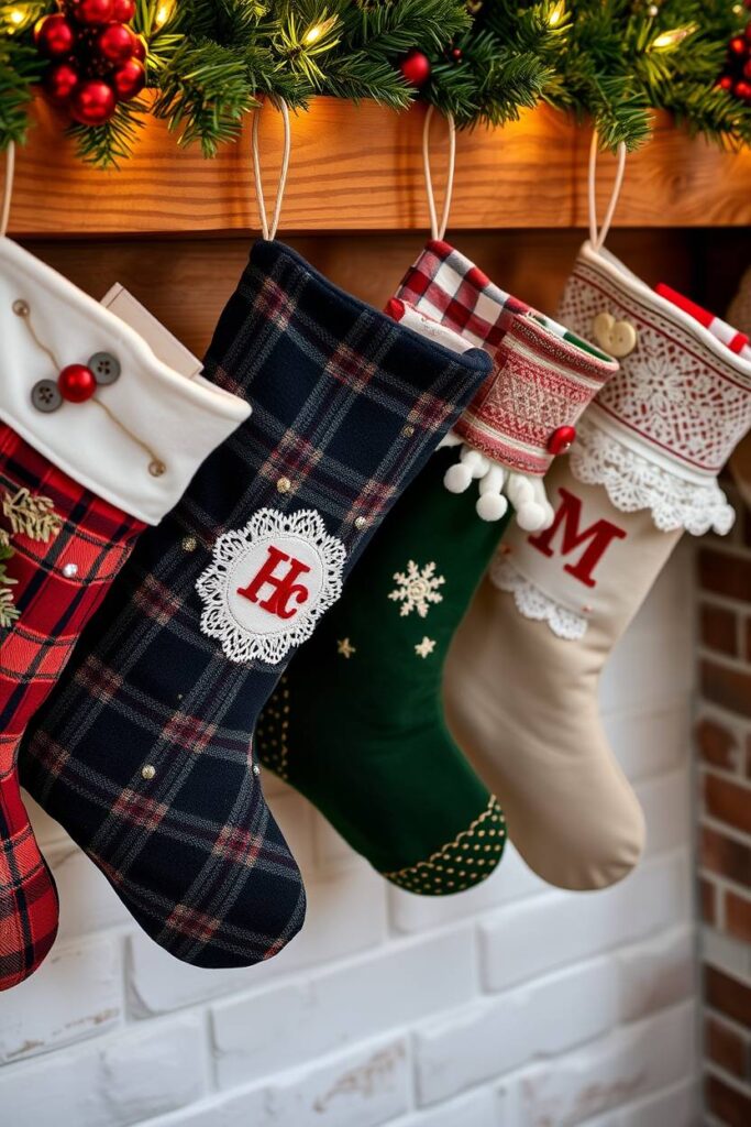 Fabric Christmas Stockings