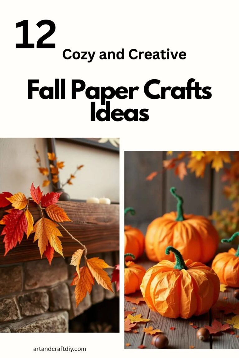 Cozy and Creative Fall Paper Crafts Ideas - DIY Art and Crafts Ideas
