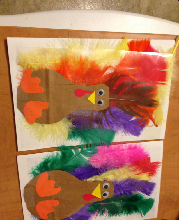 Feather Collage Turkey