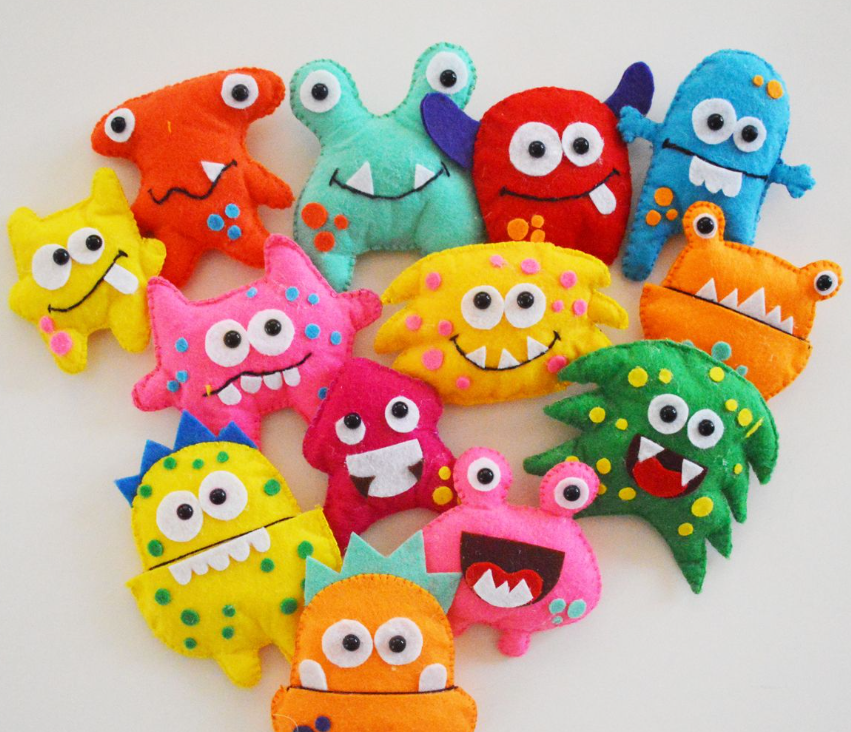 Felt Monster Faces