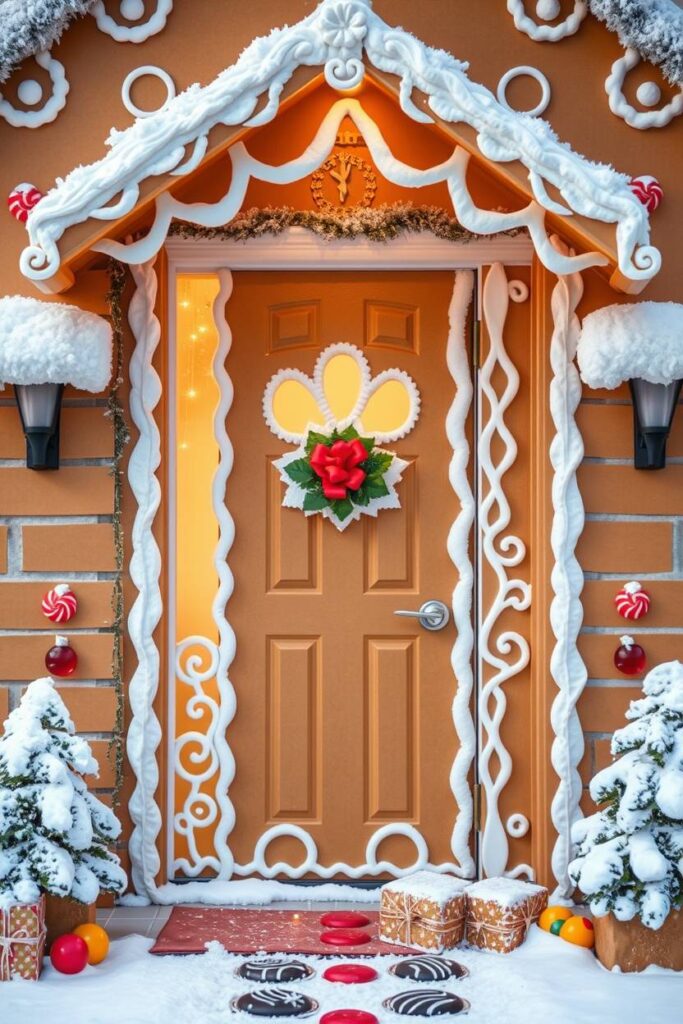Gingerbread House Door Art