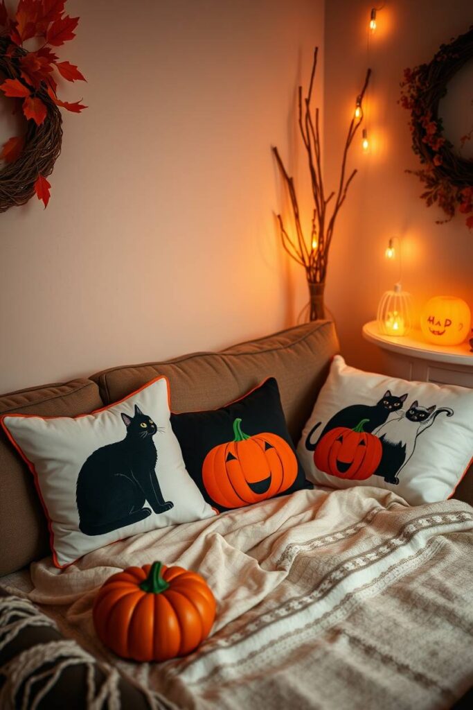 Halloween-Themed Pillow Covers