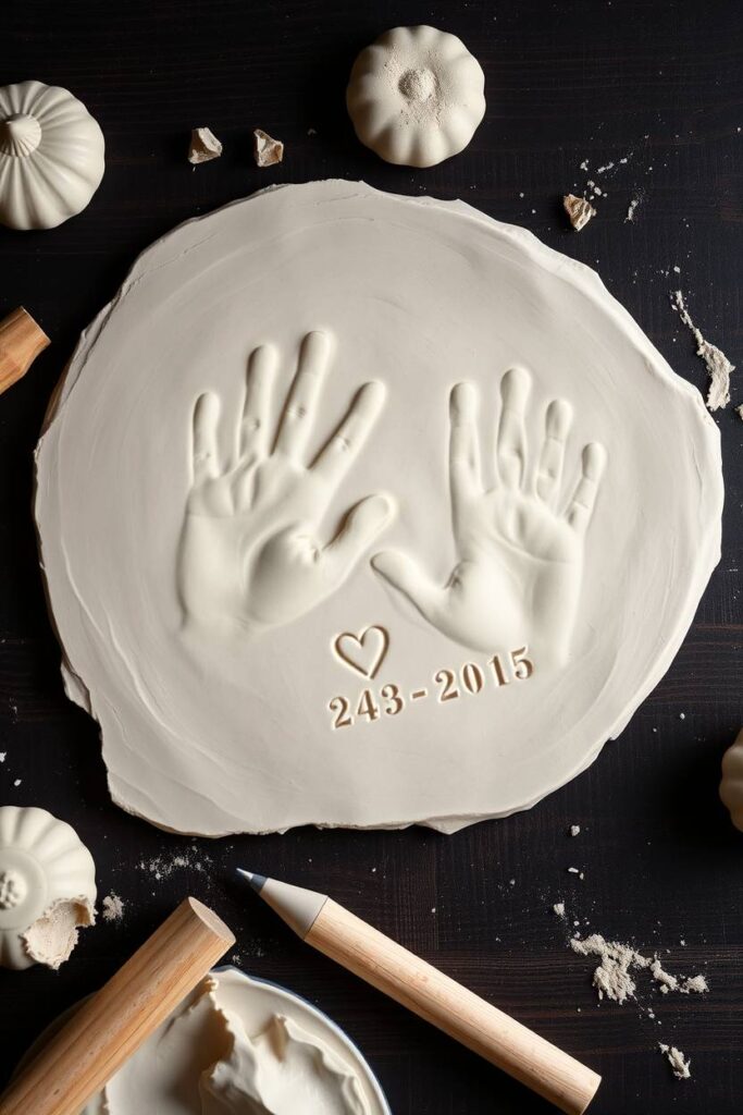 Handprint keepsakes