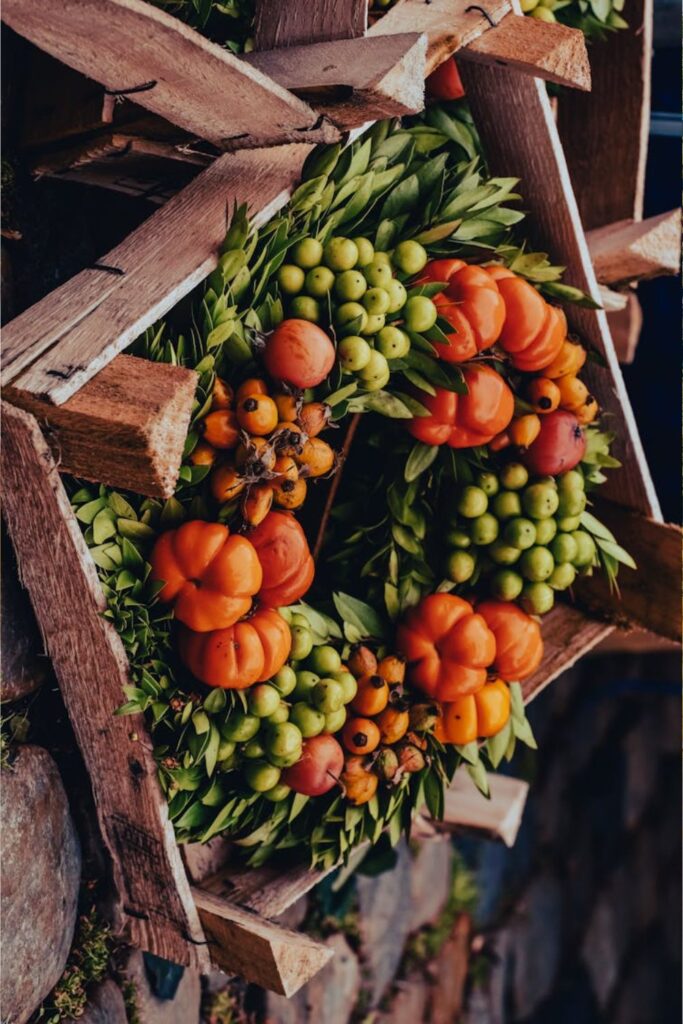 Harvest Fruit Wreath