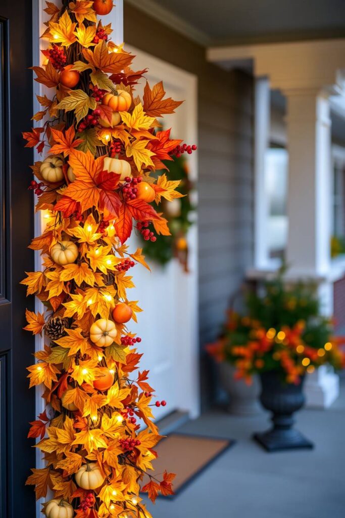 Harvest Garland Around the Door